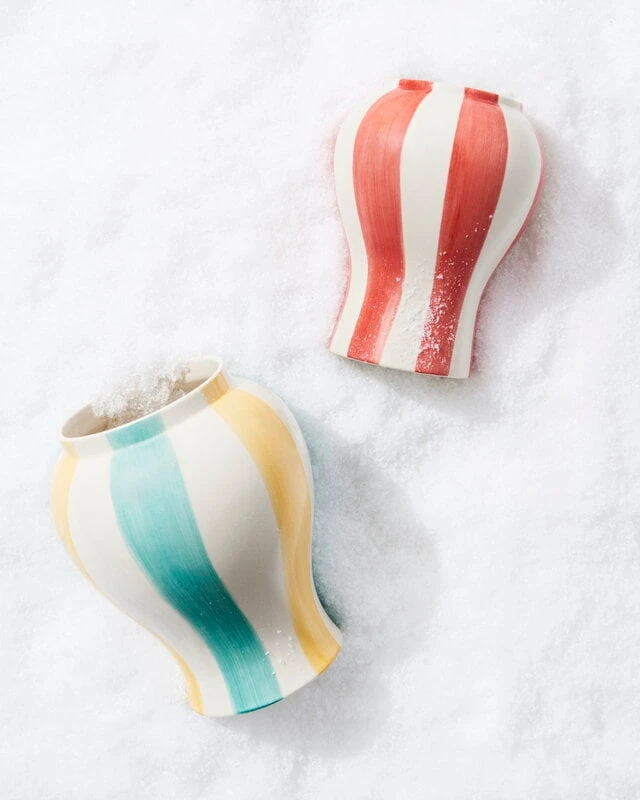 HAY Vase à Rayures Sobremesa, S, Rouge 5 HAY Vase à Rayures Sobremesa, S, Rouge – Image 5