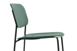 HAY Chaise Soft Edge 45, Noir - Hunter Green 8 HAY Chaise Soft Edge 45, Noir - Hunter Green -Hay Magasin Soft Edge P10 Base black Seat hunter detail 04 WB