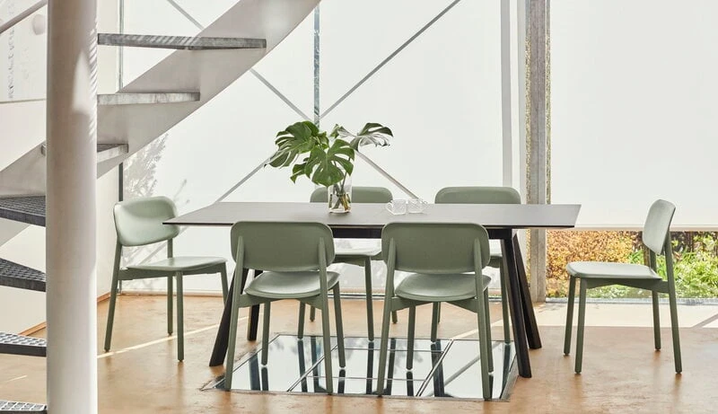 HAY Chaise Soft Edge 60, Vert Poussiéreux 4 HAY Chaise Soft Edge 60, Vert Poussiéreux – Image 4