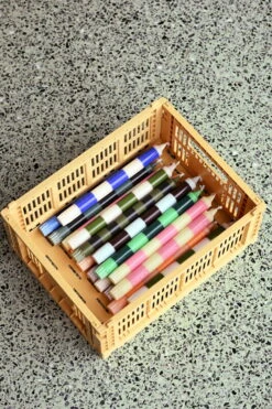 HAY Bougies Stripe, Lot De 4, Crisp 5 HAY Bougies Stripe, Lot De 4, Crisp -Hay Magasin Stripe Candle Set of 4 family