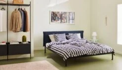 HAY Lit Tamoto, 180 x 200 cm, Anthracite - Metaphor 008 10 HAY Lit Tamoto, 180 x 200 cm, Anthracite - Metaphor 008 -Hay Magasin Tamoto Bed Metaphor 008 headboard anthracite powder coated frame Pier System 1002 black powder coated steel black anodised profiles