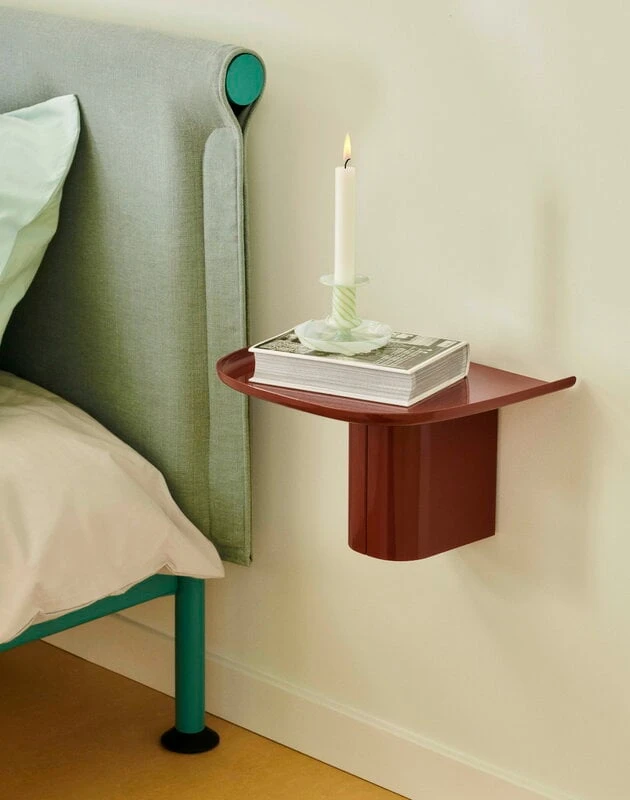 HAY Bougeoir Moyen Flare Stripe Milk, Vert 2 HAY Bougeoir Moyen Flare Stripe Milk, Vert – Image 2