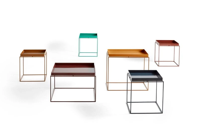 HAY Table Carrée Moyenne Tray, Bleu Foncé 2 HAY Table Carrée Moyenne Tray, Bleu Foncé – Image 2