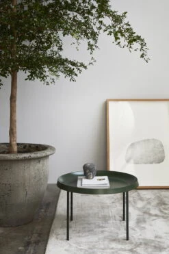 HAY Table Basse Tulou 55 cm, Vert -Hay Magasin Tulou dark moss steel matt green