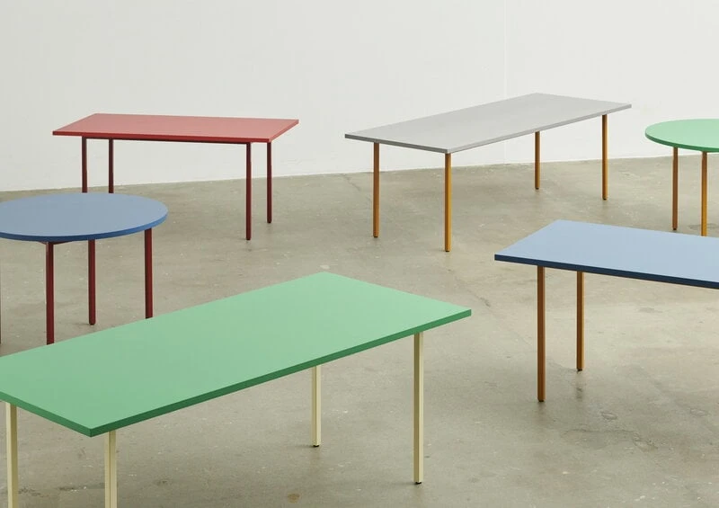HAY Table Two-Colour, 200 X 90 Cm, Ivoire - Vert Menthe 2 HAY Table Two-Colour, 200 X 90 Cm, Ivoire - Vert Menthe – Image 2