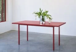 HAY Table Two-Colour, 160 X 82 Cm, Rouge Marron - Rouge -Hay Magasin Two Colour Booklet 10